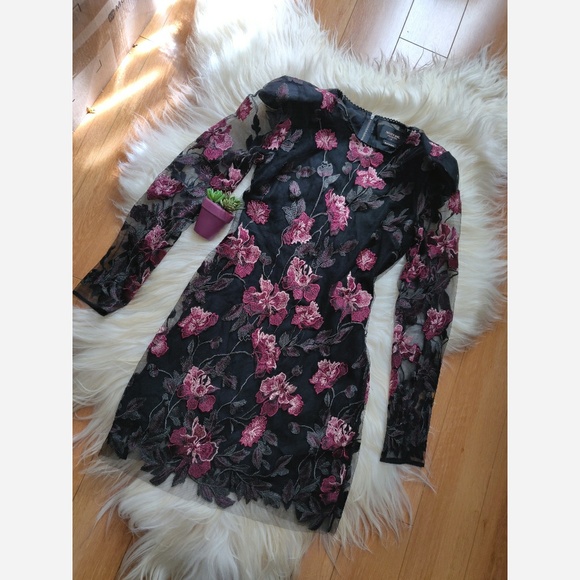 NEW Nasty Gal collection floral sheer dress - Picture 8 of 8